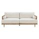 Alesund Beige And Light Oak 87" Sofa