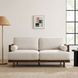 Alesund Beige And Walnut 65" Loveseat