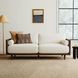 Alesund Beige And Walnut 87" Sofa