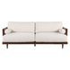 Alesund Beige And Walnut 87" Sofa