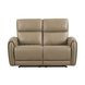 Schlieren Beige 57" Power Reclining Loveseat with USB Charging