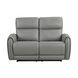 Schlieren Gray 57" Power Reclining Loveseat with USB Charging