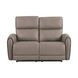 Schlieren Light Brown 57" Power Reclining Loveseat with USB Charging