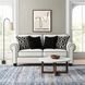 Viviani White and Black 69" Loveseat
