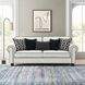 Viviani White and Black 87" Sofa