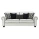 Viviani White and Black 87" Sofa