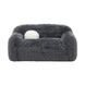Darwen Dark Gray 67" Loveseat with Pillow