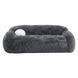 Darwen Dark Gray 84" Sofa with Pillow