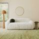 Darwen White 84" Sofa with Pillow