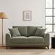 Watton Olive Green 65" Loveseat with Pillows