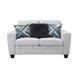 Enea Light Gray 64" Loveseat with Pillows