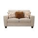 Enea Taupe 64" Loveseat with Pillows