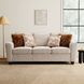 Enea Taupe 84" Sofa with Pillows