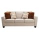 Enea Taupe 84" Sofa with Pillows