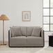 Benilde Taupe 63" Loveseat with Pillows