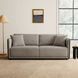 Benilde Taupe 85" Sofa with Pillows