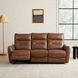 Terentius Caramel Brown 86" Power Reclining Sofa with Storage