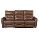 Terentius Caramel Brown 86" Power Reclining Sofa with Storage