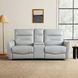 Terentius Taupe 63" Power Reclining Loveseat with Storage