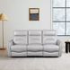 Terentius Taupe 86" Power Reclining Sofa with Storage