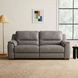 Altamura Gray Leather Power Reclining Loveseat