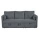 Denholme Dark Gray Sleeper Sofa with Pull Out and USB Charging