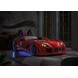 Trackster Red Twin Novelty Car Bed with LED Light