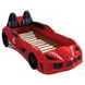 Trackster Red Twin Novelty Car Bed with LED Light