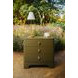 Fortune Olive Green Matte Lacquer Rectangular 3 Drawer Side Table