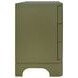 Fortune Olive Green Matte Lacquer Rectangular 3 Drawer Side Table