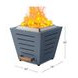 Terra Slate Gray Outdoor Smokeless Fire Pit