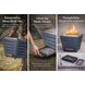 Terra Slate Gray Outdoor Smokeless Fire Pit