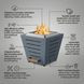 Terra Slate Gray Outdoor Smokeless Fire Pit