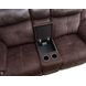 Pueblo Brown 77" Manual Reclining Console Loveseat