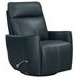 Roxy Abby Navy Leather Manual Swivel Glider Recliner