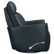 Roxy Abby Navy Leather Manual Swivel Glider Recliner