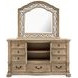Marisol Fawn 9 Drawer Dresser with Arched Mirror