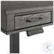 Foundry Brushed Pewter and Black Adjustable Height Lift Desk