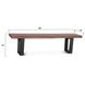 Yarrow Light Sequoia 68" Dining Bench