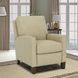 Fremont Cashmere Stone Leather Push Thru The Arms Recliner