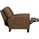 Fremont Hillwood Toffee Leather Push Thru The Arms Recliner