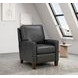 Fremont Elway Dark Gray Leather Push Thru The Arms Recliner