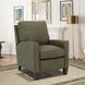 Fremont Oasis Olive Leather Push Thru The Arms Recliner