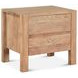 Mesa Brushed Acacia 2 Drawer Nightstand