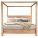 Mesa Brushed Acacia King Canopy Bed
