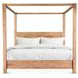 Mesa Brushed Acacia King Canopy Bed