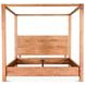 Mesa Brushed Acacia Queen Canopy Bed
