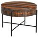 Summit Capri Sheesham Round Storage Cocktail Table