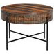 Summit Capri Sheesham Round Storage Cocktail Table