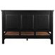 Trento Distressed Black King Panel Bed
